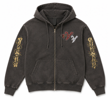 Load image into Gallery viewer, Tomahawks &amp; Bones Zip-Up Hoodie
