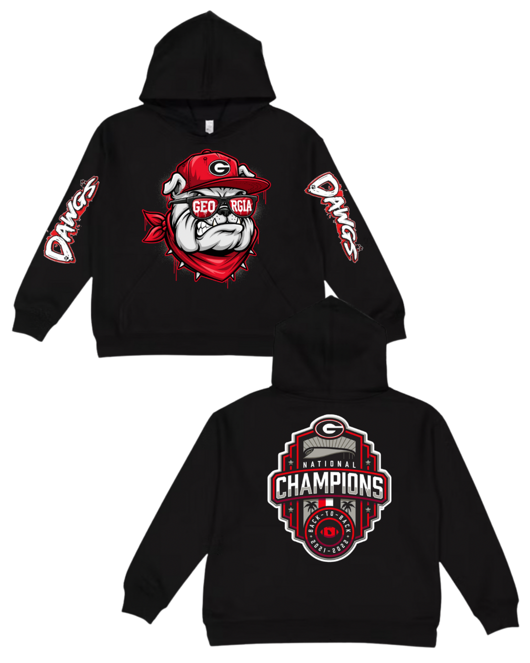 Dawgs - Back 2 Back 🏆 Hoodie