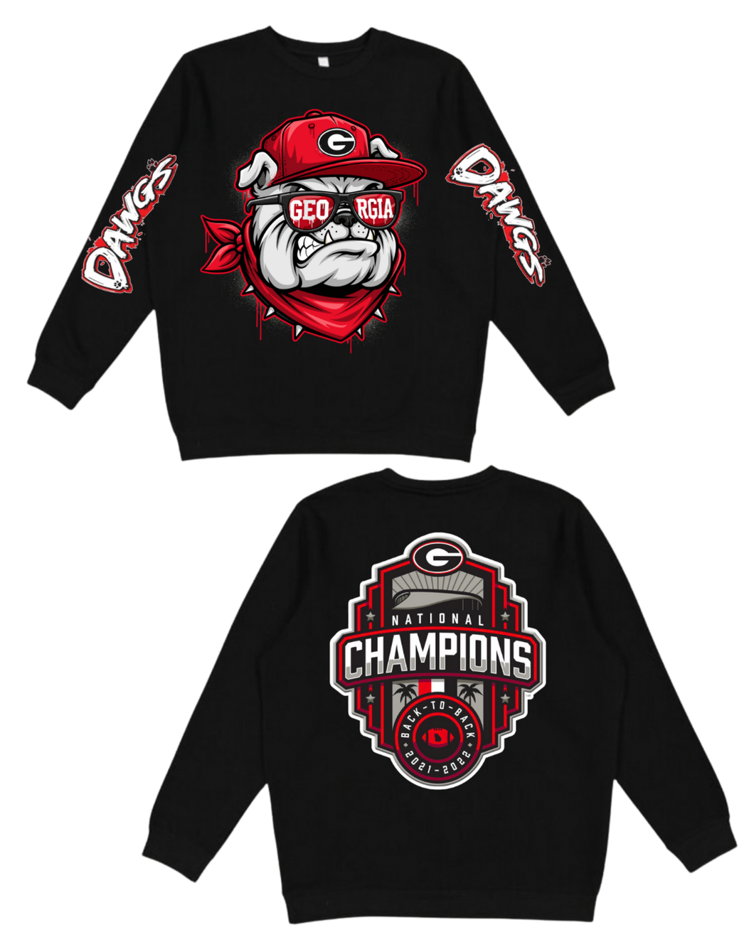 Dawgs - Back 2 Back 🏆 Crewneck
